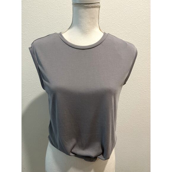 Hippie Rose Juniors Plain Grey Top Size Small Grey Rayon Polyester Casual Basic - Picture 1 of 7
